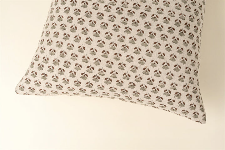 Sand Mini Block Print Cotton Pillow