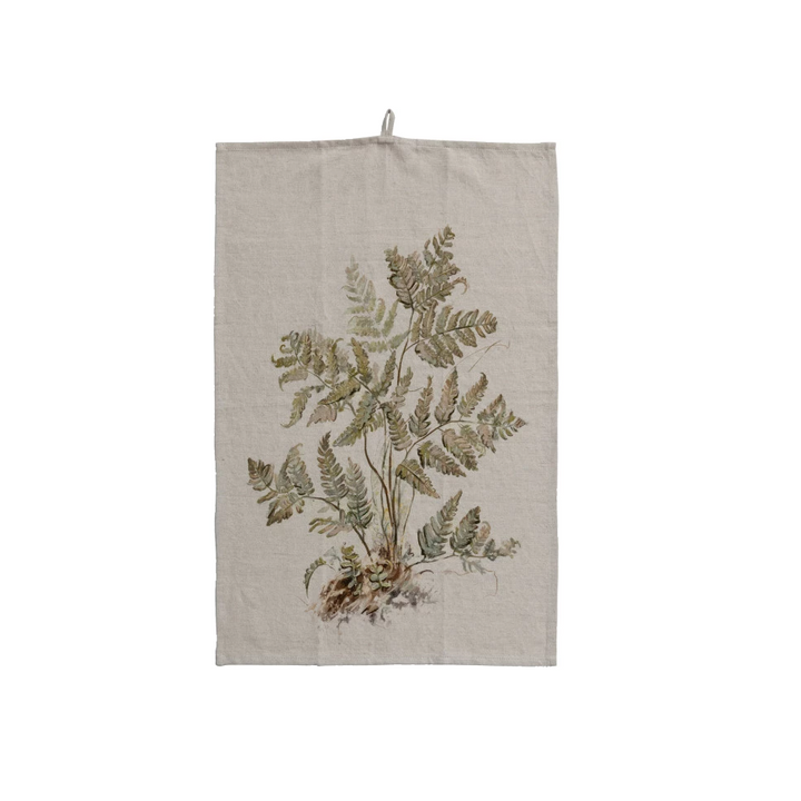 Botanical Cotton & Linen Tea Towel
