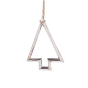 Modern Silver Outline Ornament