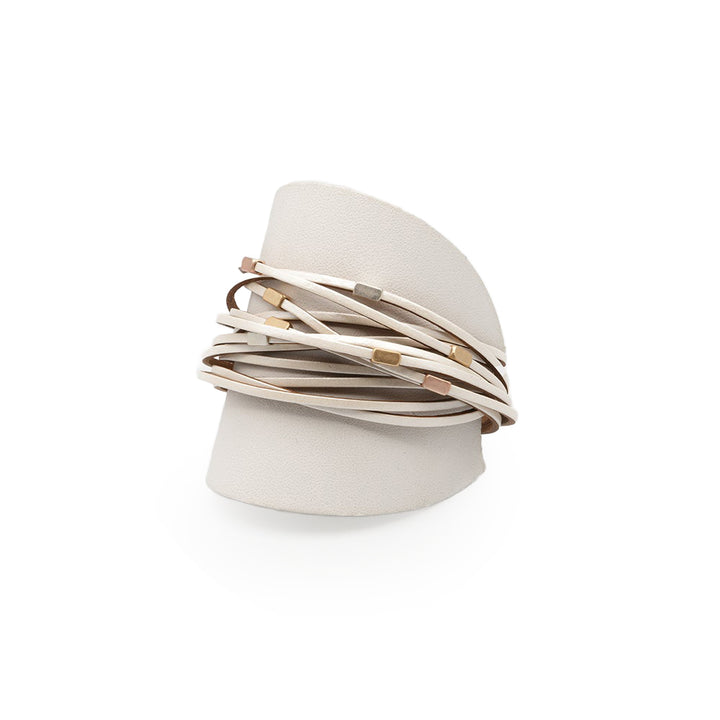The Haven Wrap – Ivory & Gold