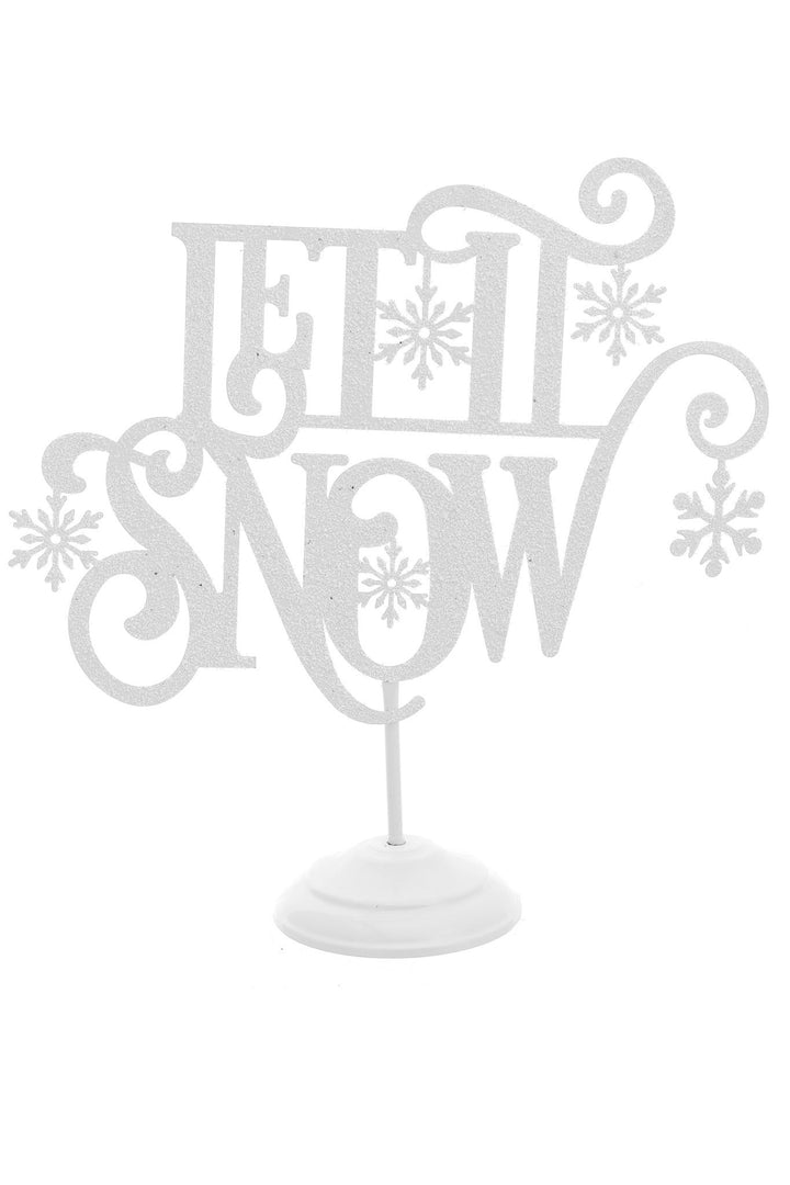 Let it Snow Tabletop Sign