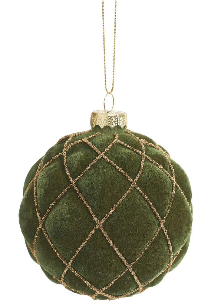 Green Velvet Ornament