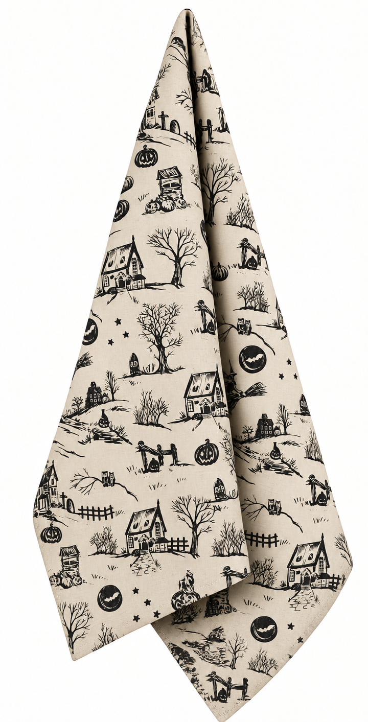Haunted Harvest Tea Towel