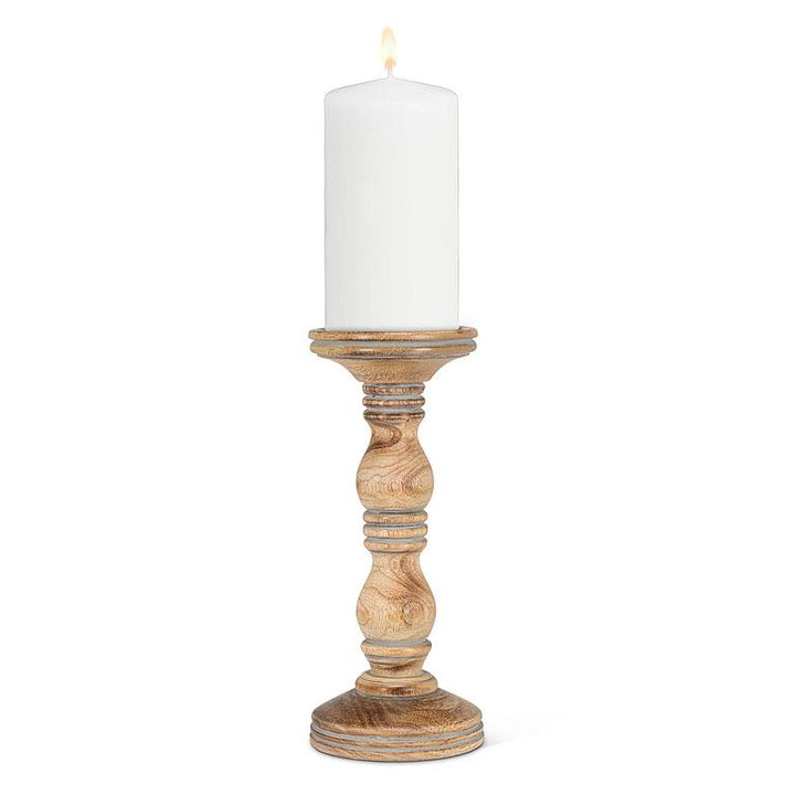 Grey-Wash Loft Candle Holder