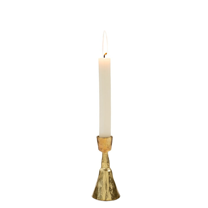 Gold Forged Candlestick