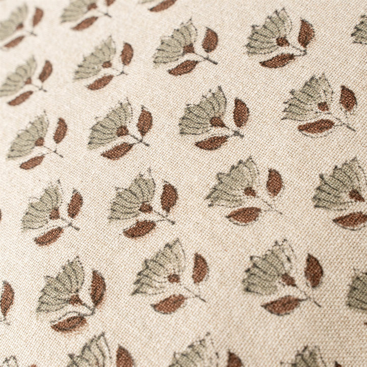 Sand Mini Block Print Cotton Pillow