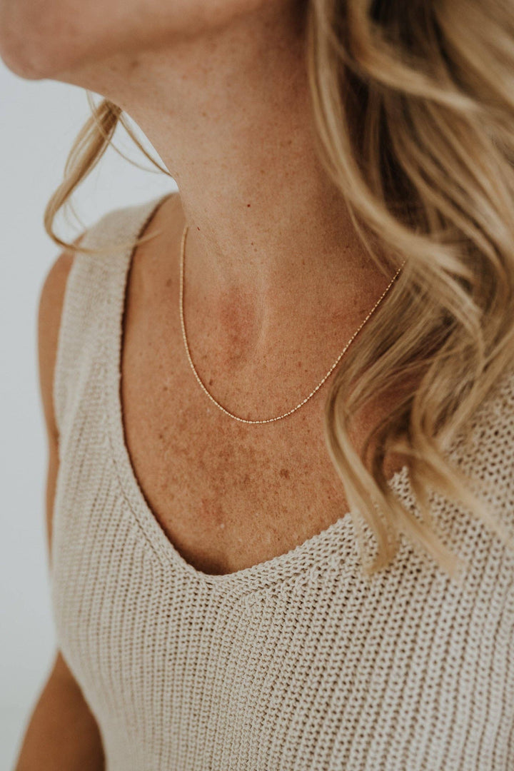 Dainty Ball Bar Chain • Sydney Rose Co.