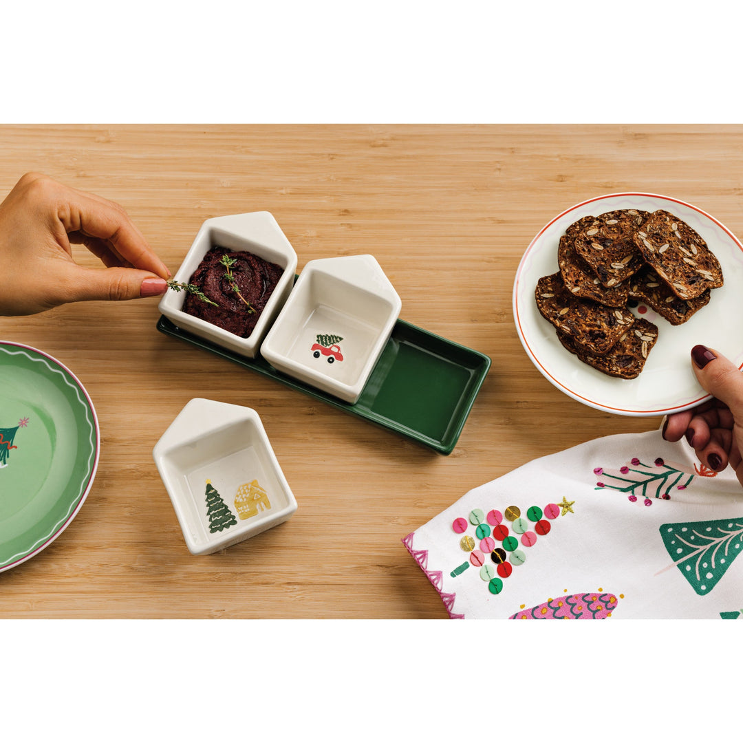 Holiday House Dipping Bowl Set