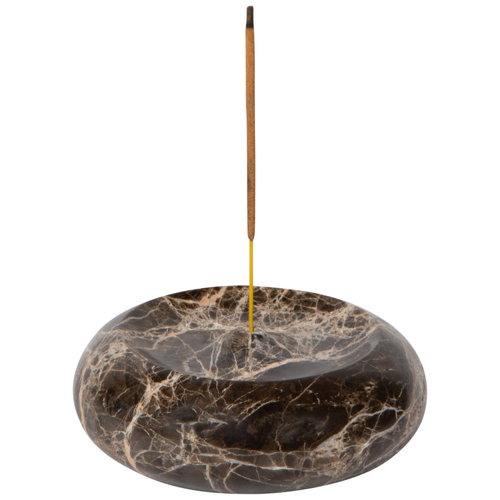 Brown Marble Incense Holder