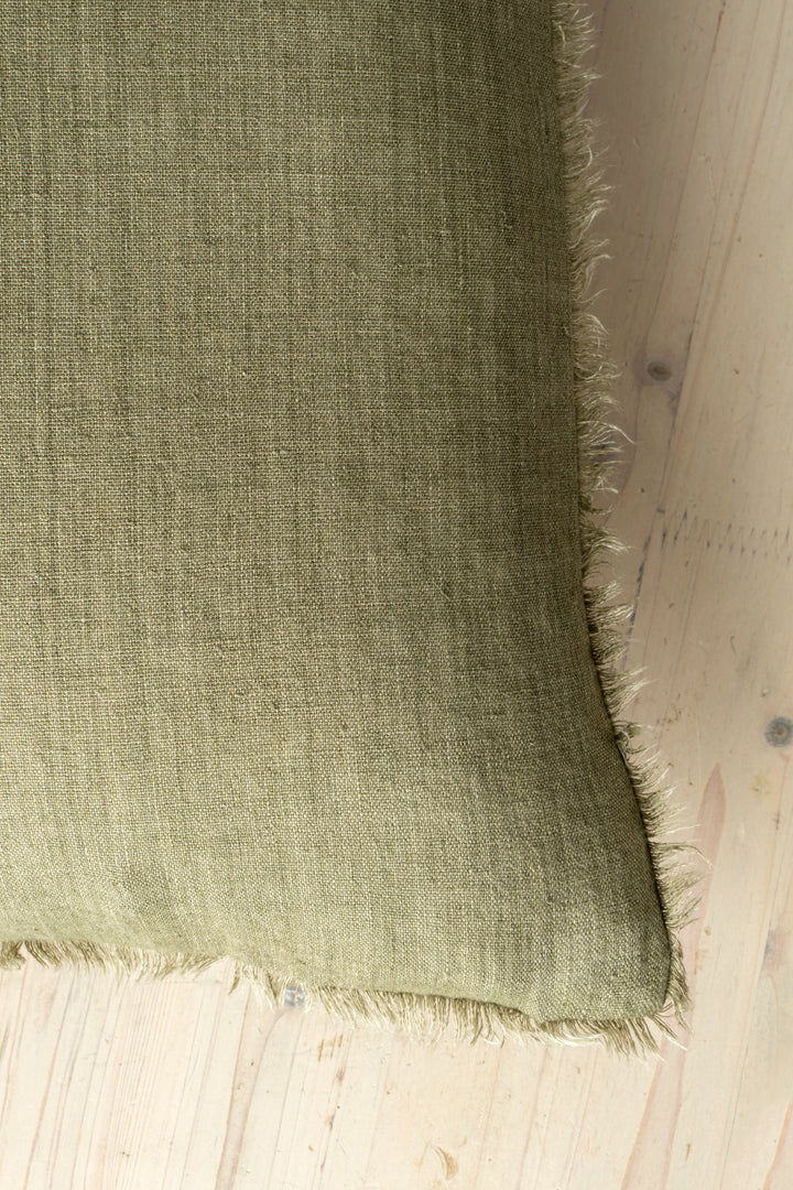 Kelp Lina Linen Pillow