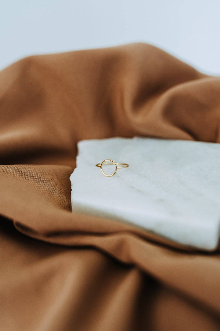 Open Circle Gold Filled Minimalist Ring