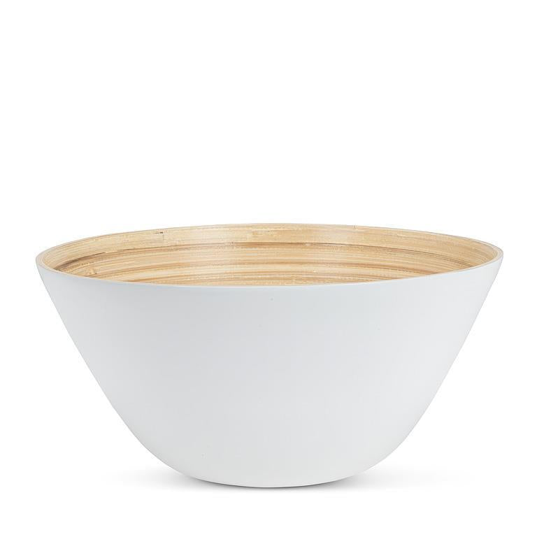 White Bamboo Bowls