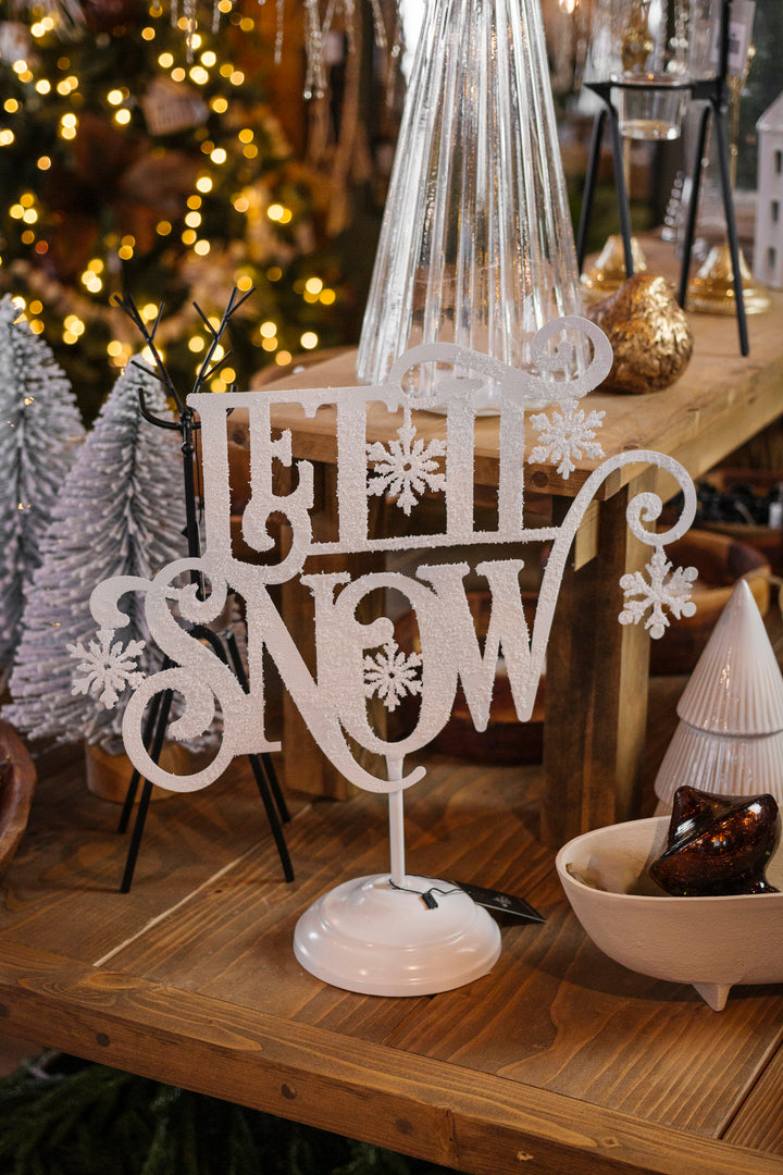 Let it Snow Tabletop Sign