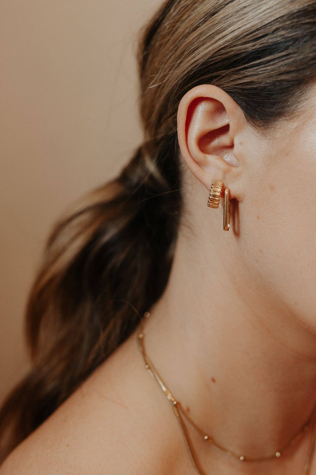 Long Rectangle Hoops | Sydney Rose Co.