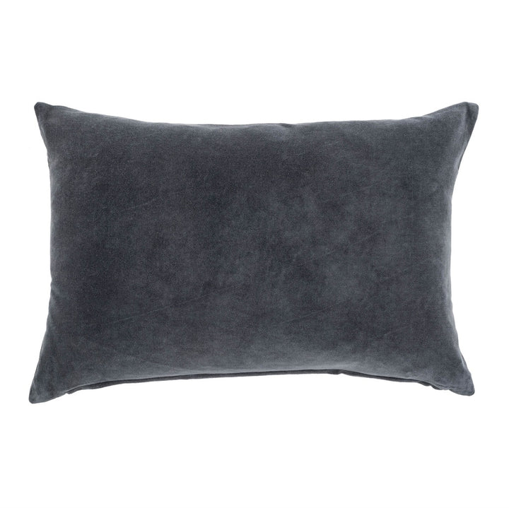 The Vera Velvet Pillow in Graphite