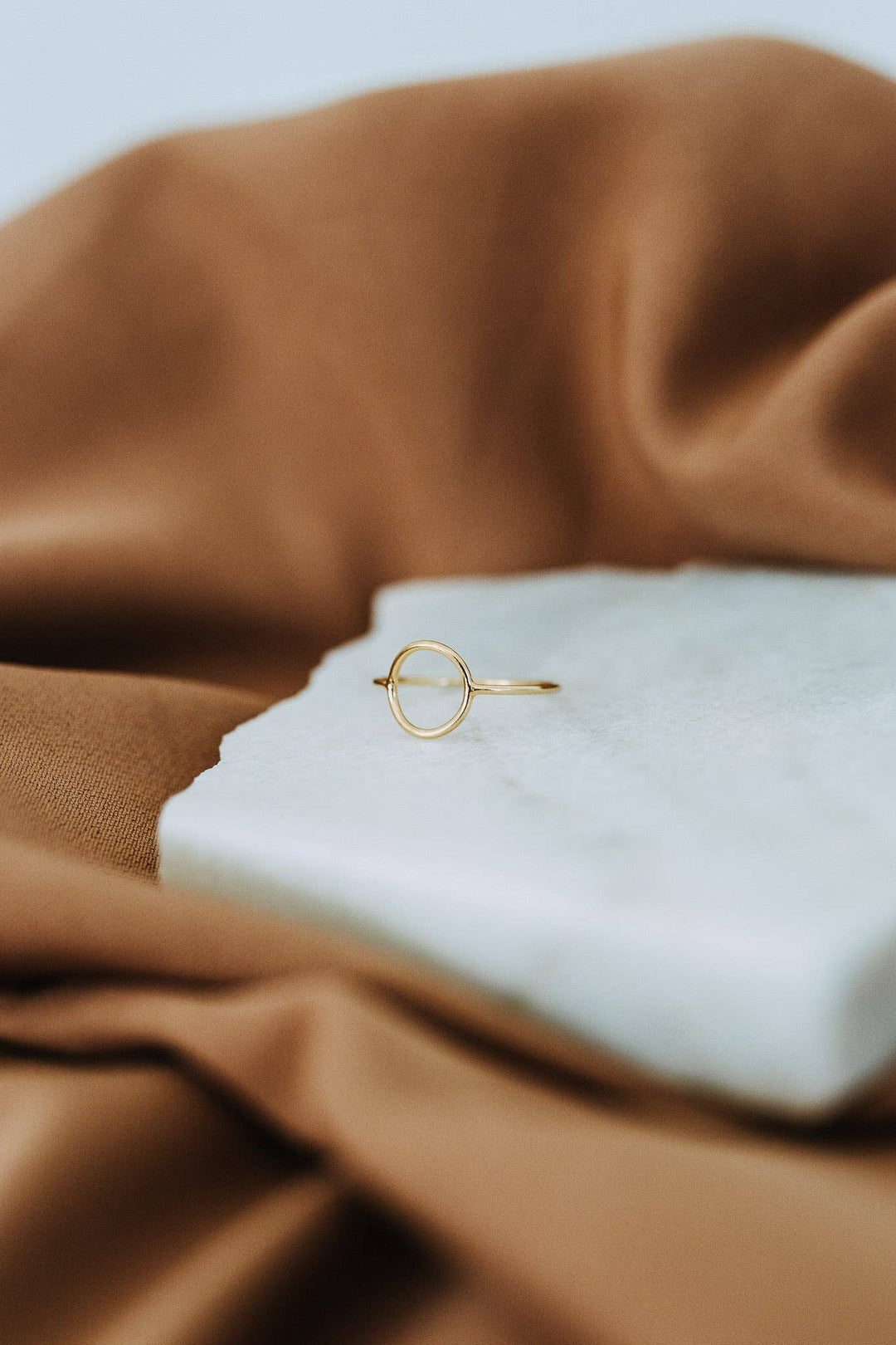 Open Circle Gold Filled Minimalist Ring