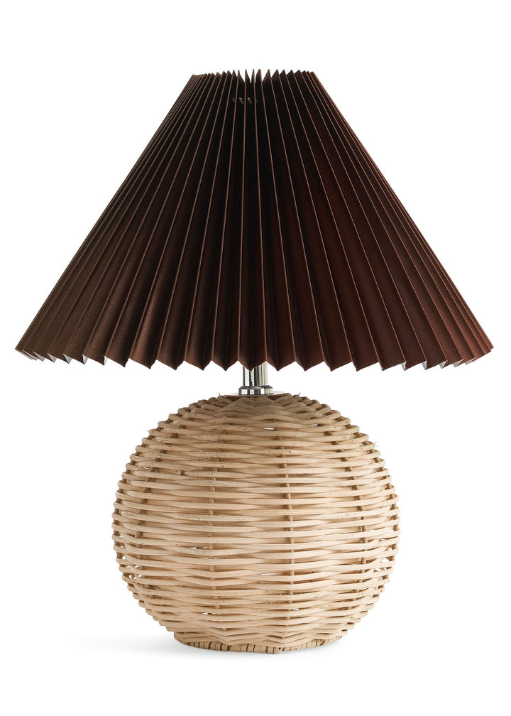 Rattan Weave Accent Lamp