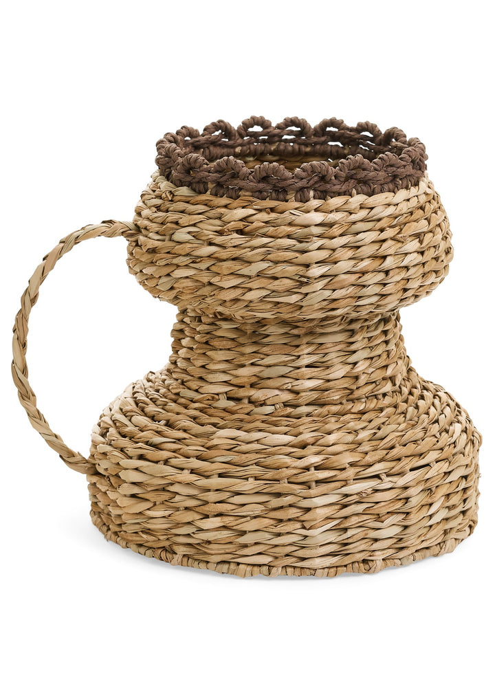 Harvest Weave Vase in Deep Chocolate