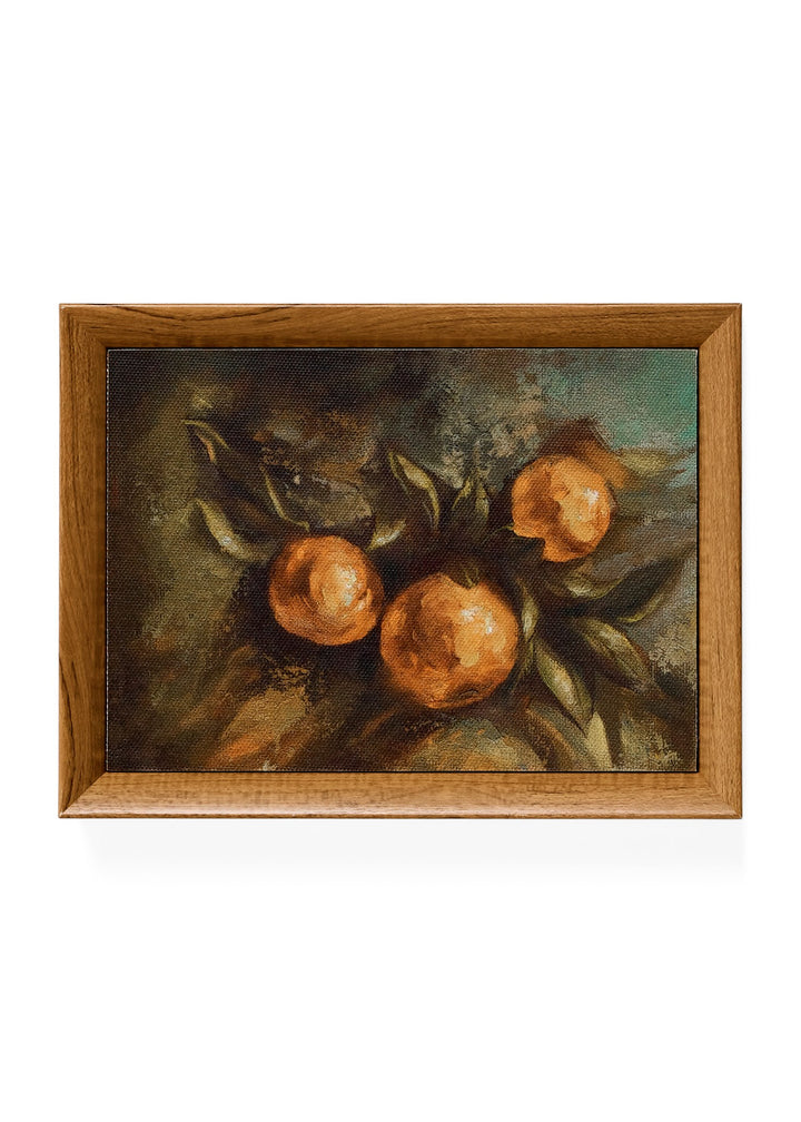 Still Life With Oranges - Framed Canvas