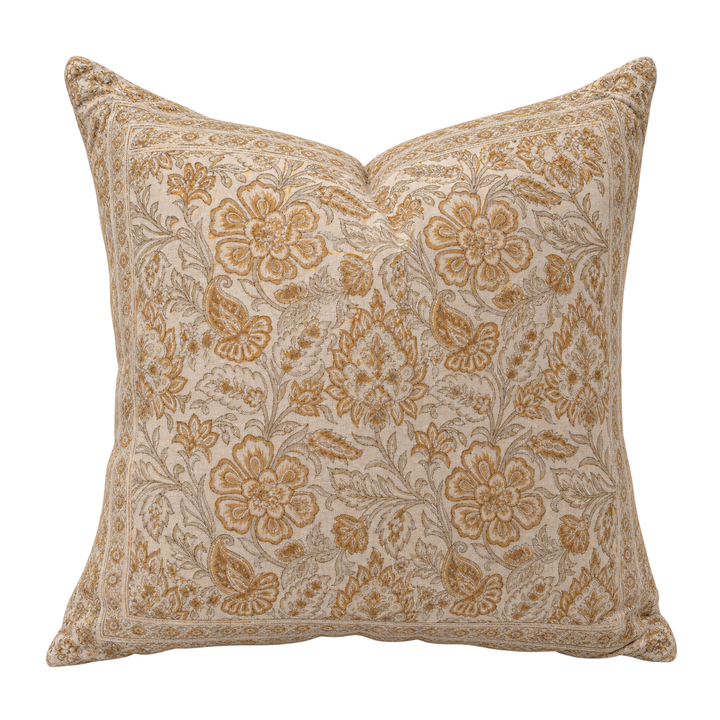 Meadow Block Print Pillow