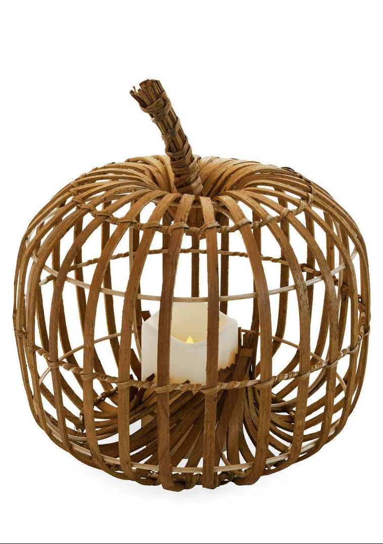 Woven Pumpkin Lantern