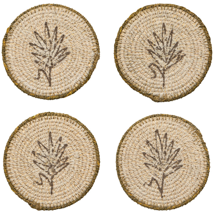 Woven Grove Coasters · Set of 4