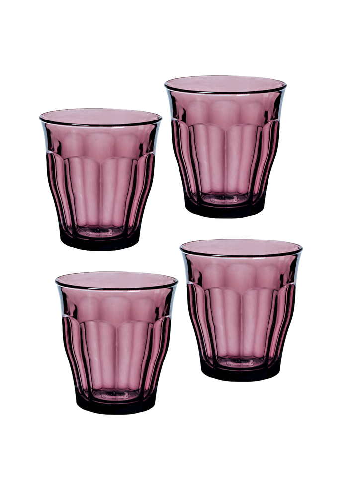 Plum Glass Tumbler Set of 4