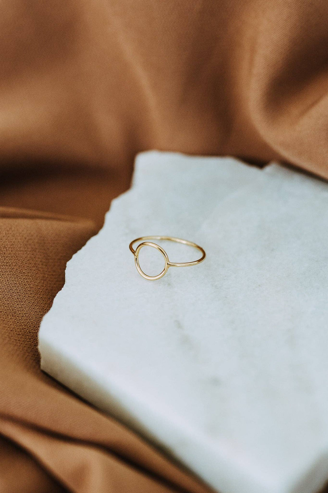 Open Circle Gold Filled Minimalist Ring