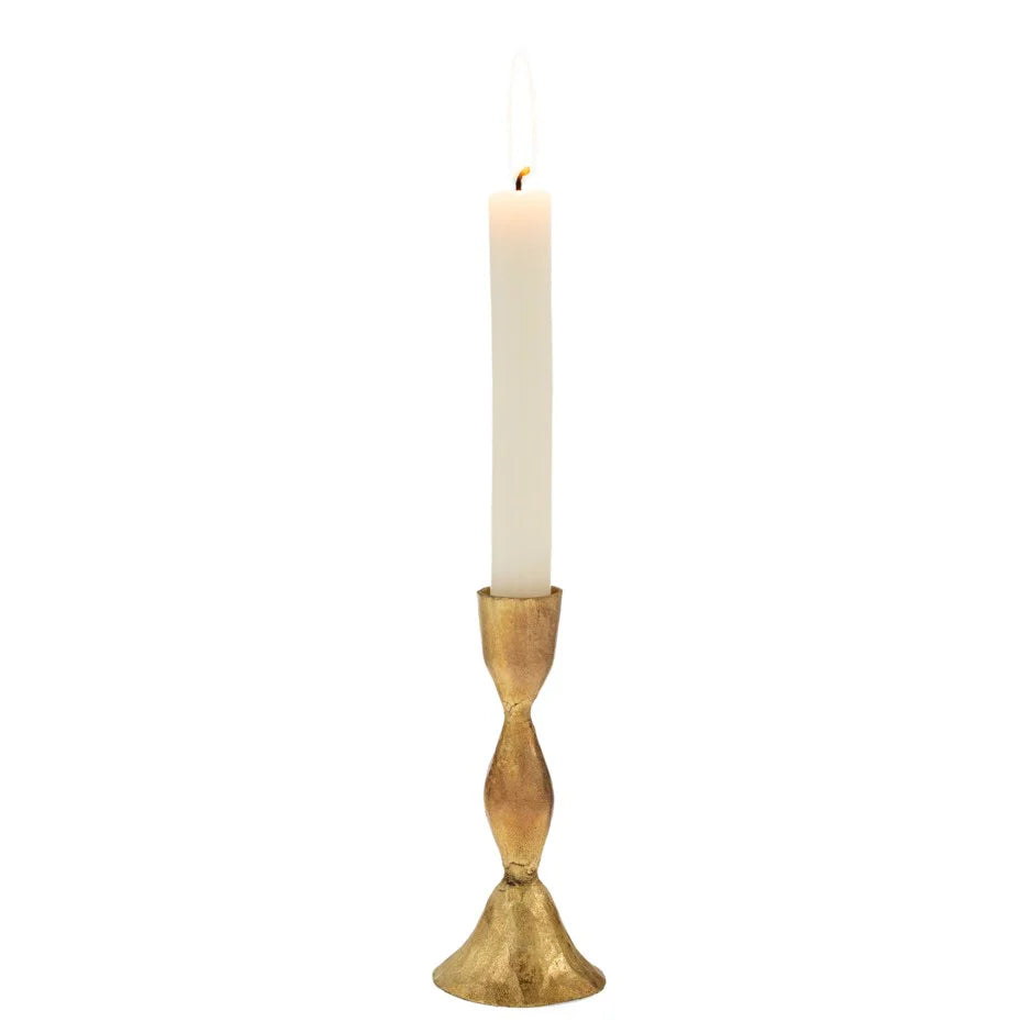 Gold Forged Candlestick