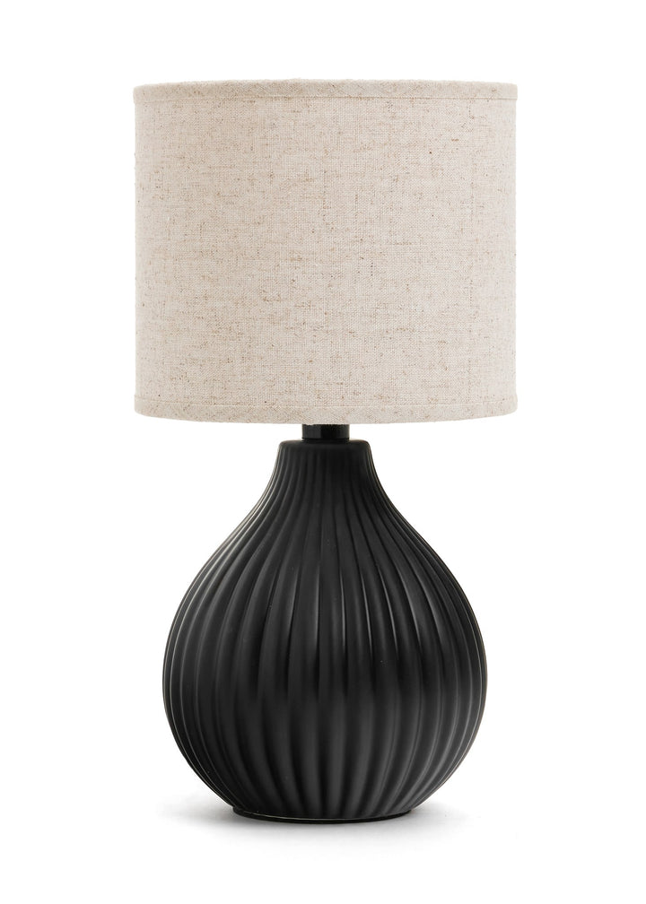 Black Ridge Ceramic Table Lamp