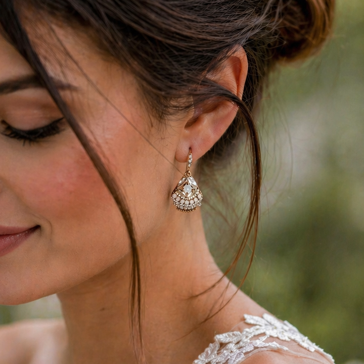 Garland Gold Drop Earrings