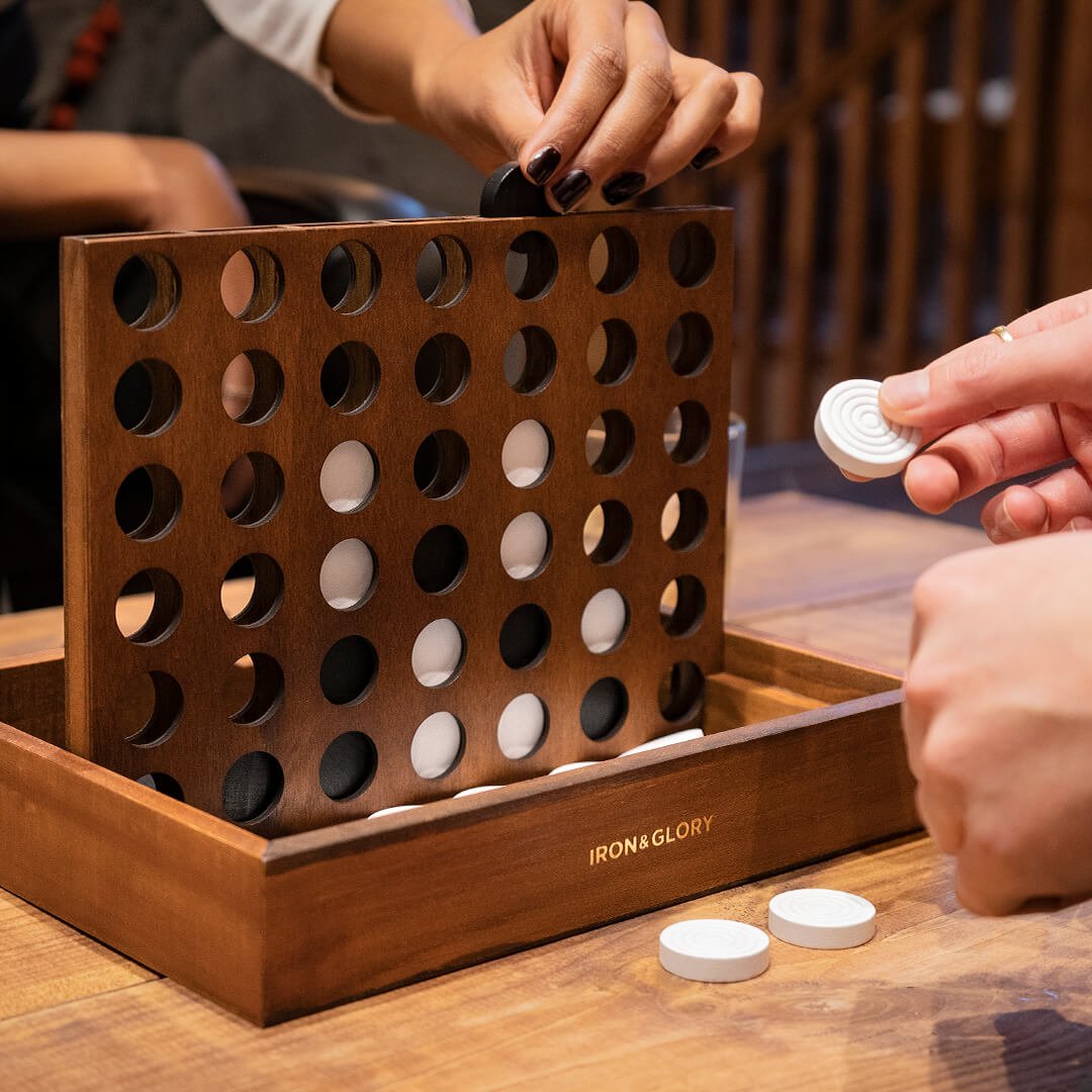 Line Up Deluxe Wooden Strategy Game