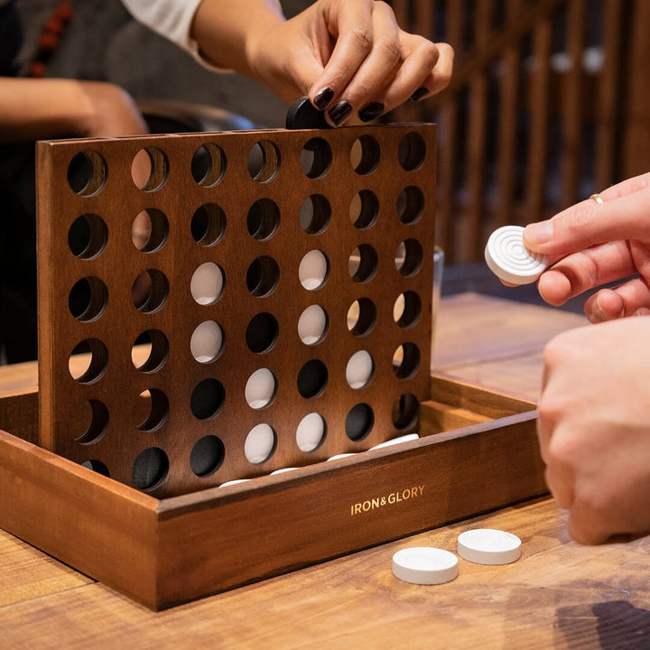 Line Up Deluxe Wooden Strategy Game
