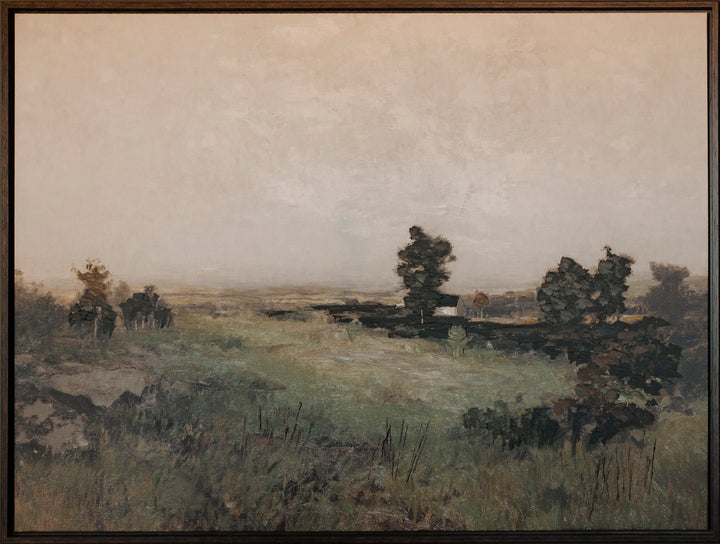 Hillside Tranquility Framed Canvas