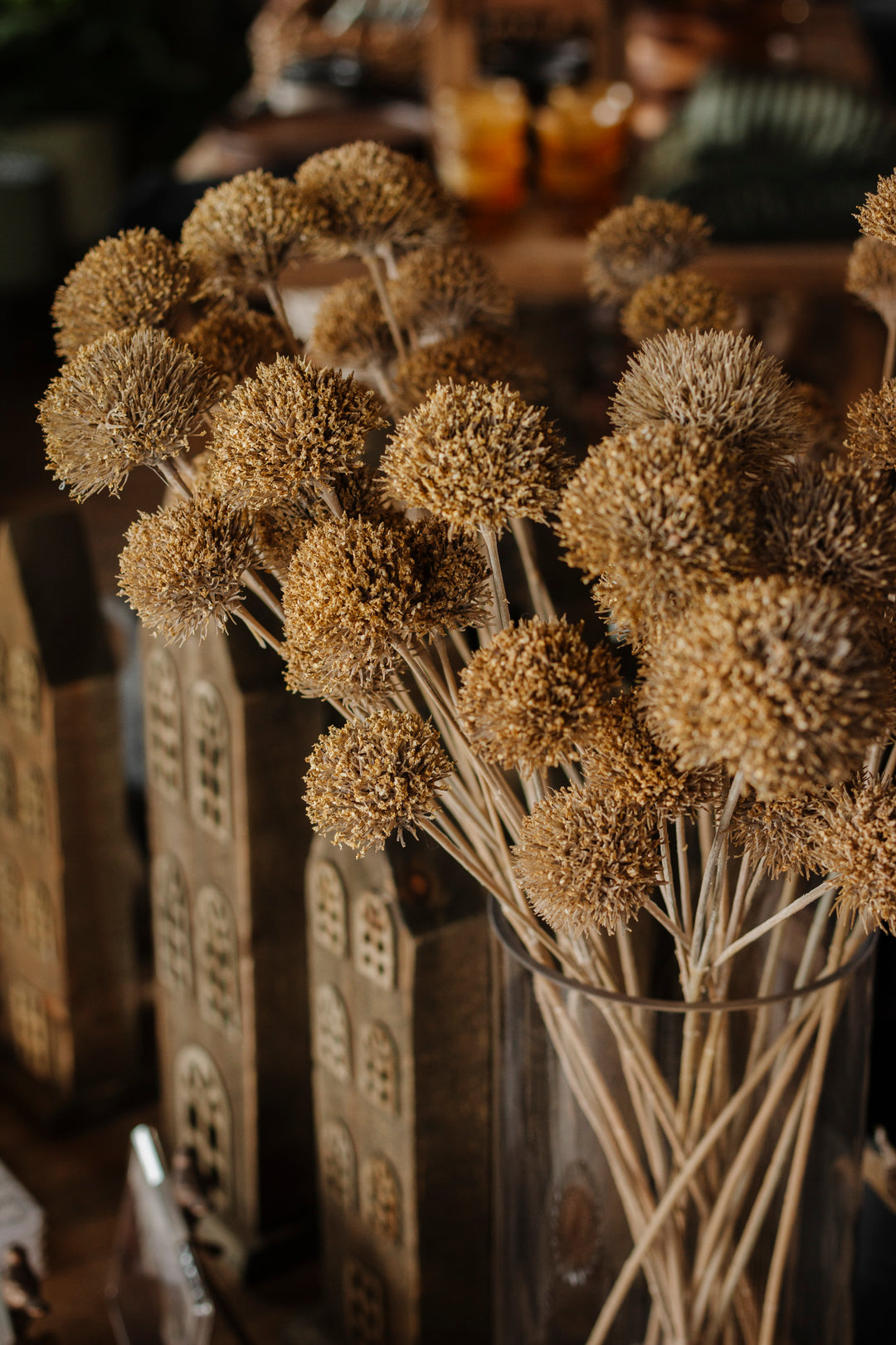 Ochre Allium Spray