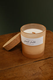 Peach Fields Wooden Wick Candle