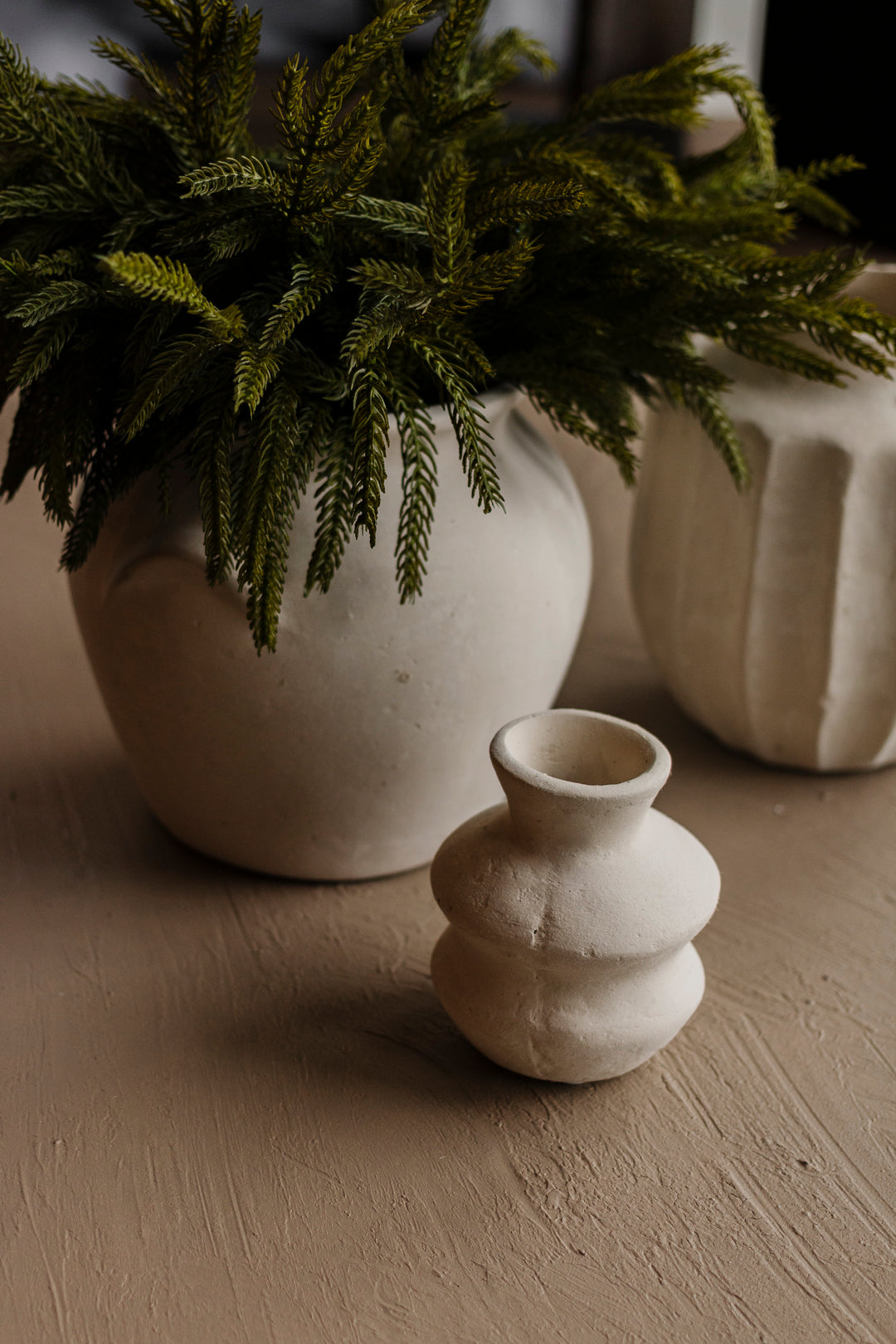 Paper Mâché Bud Vase · Wave