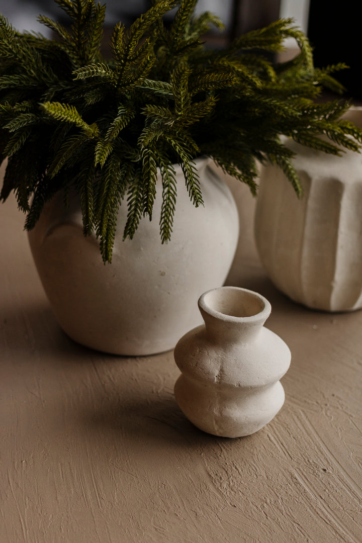 Paper Mâché Bud Vase · Wave