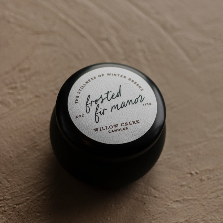 Frosted Fir Manor 4oz Travel Candle
