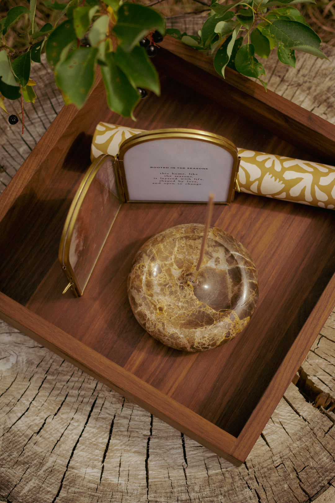 The Gathering Tray | Walnut Dovetail Tray