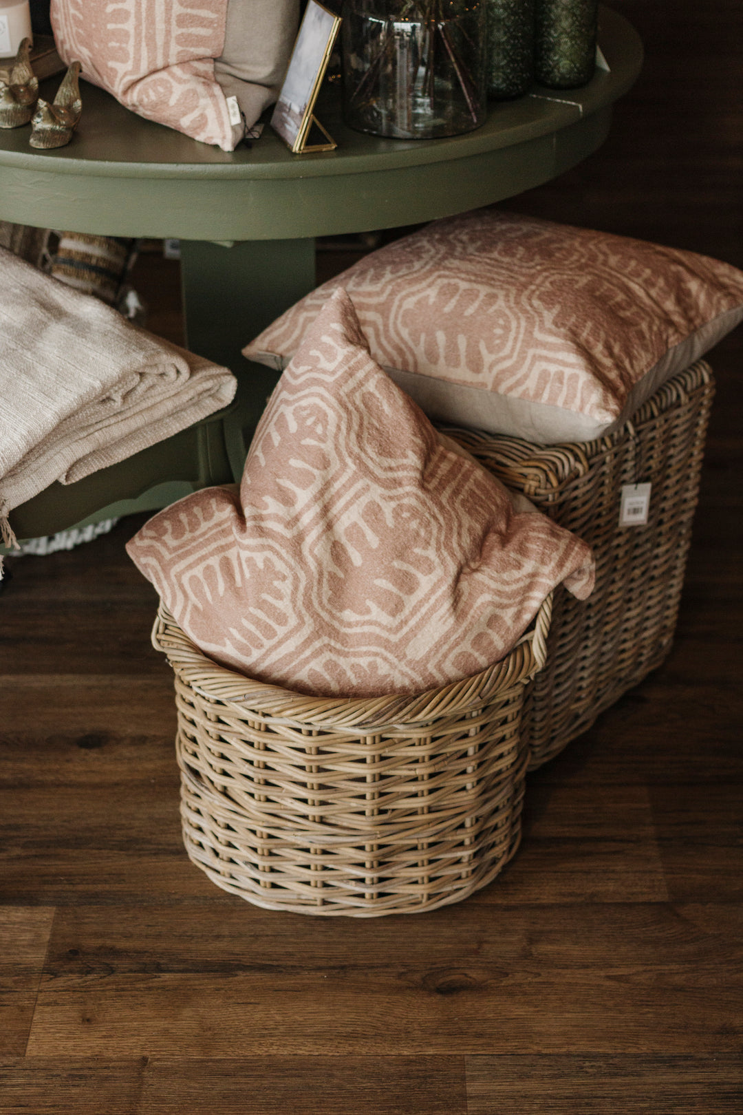 Rattan Square Ottoman