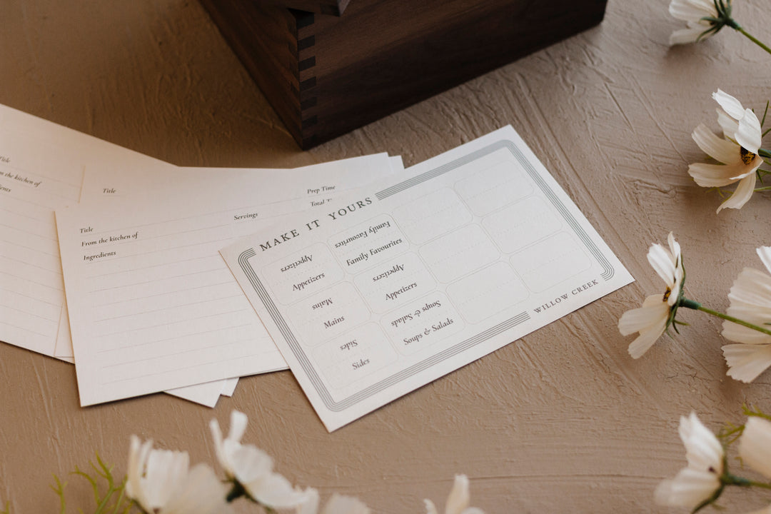 The Heirloom Walnut Recipe Box
