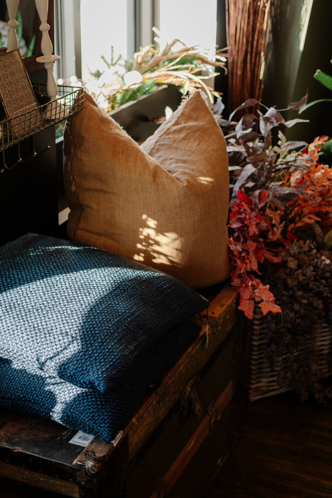 The Shale Pillow in Deep Navy