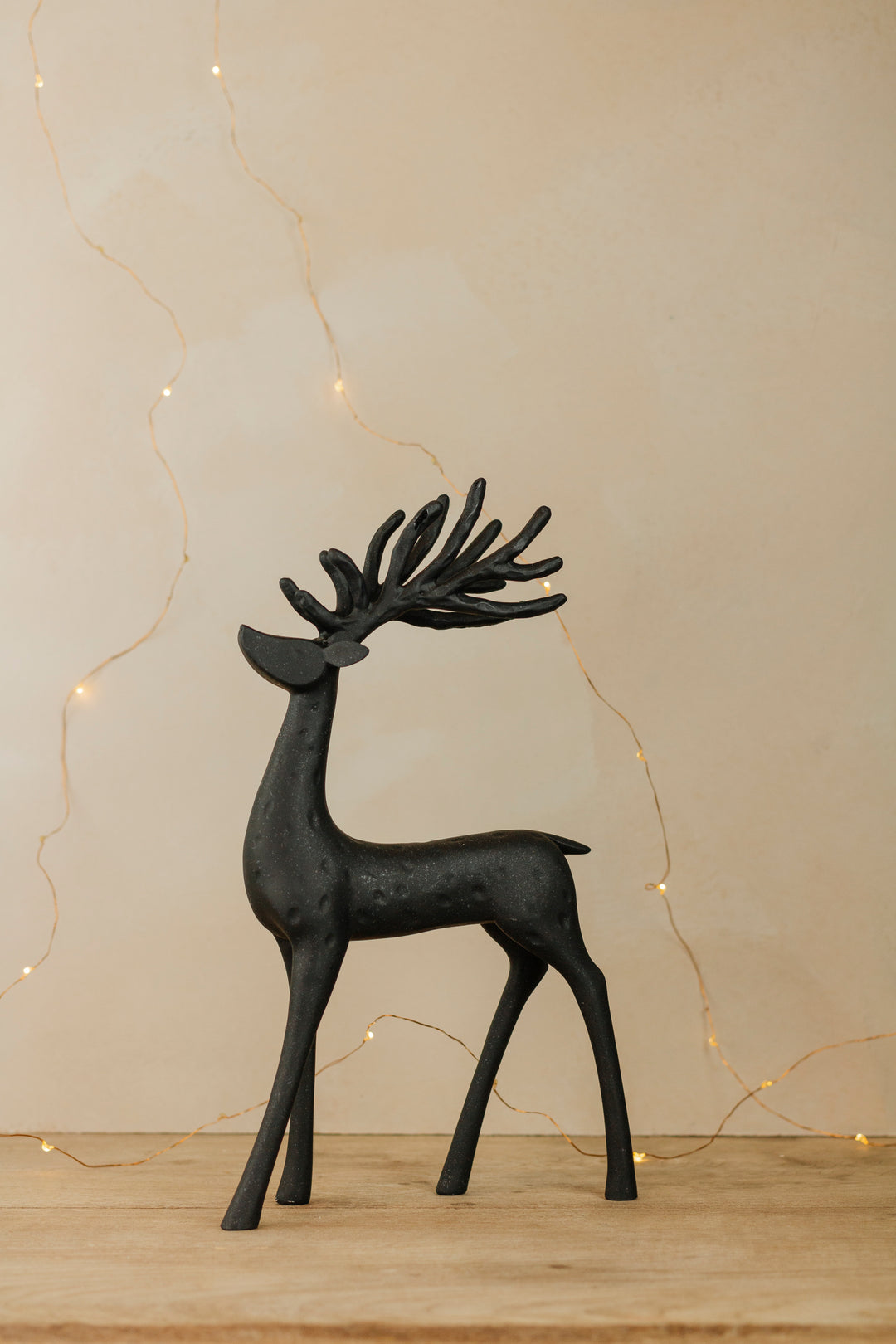 Black Resin Deer