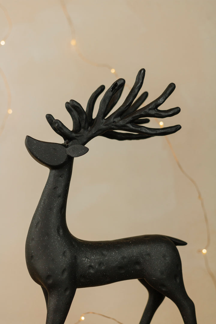 Black Resin Deer