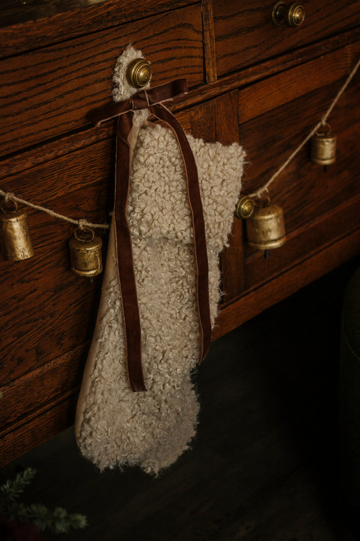 Bouclé Stocking Natural