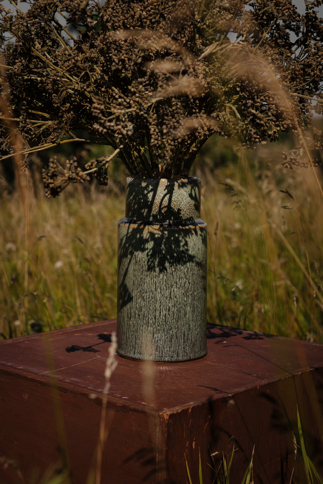 Canyon Glaze Cylindrical Vase