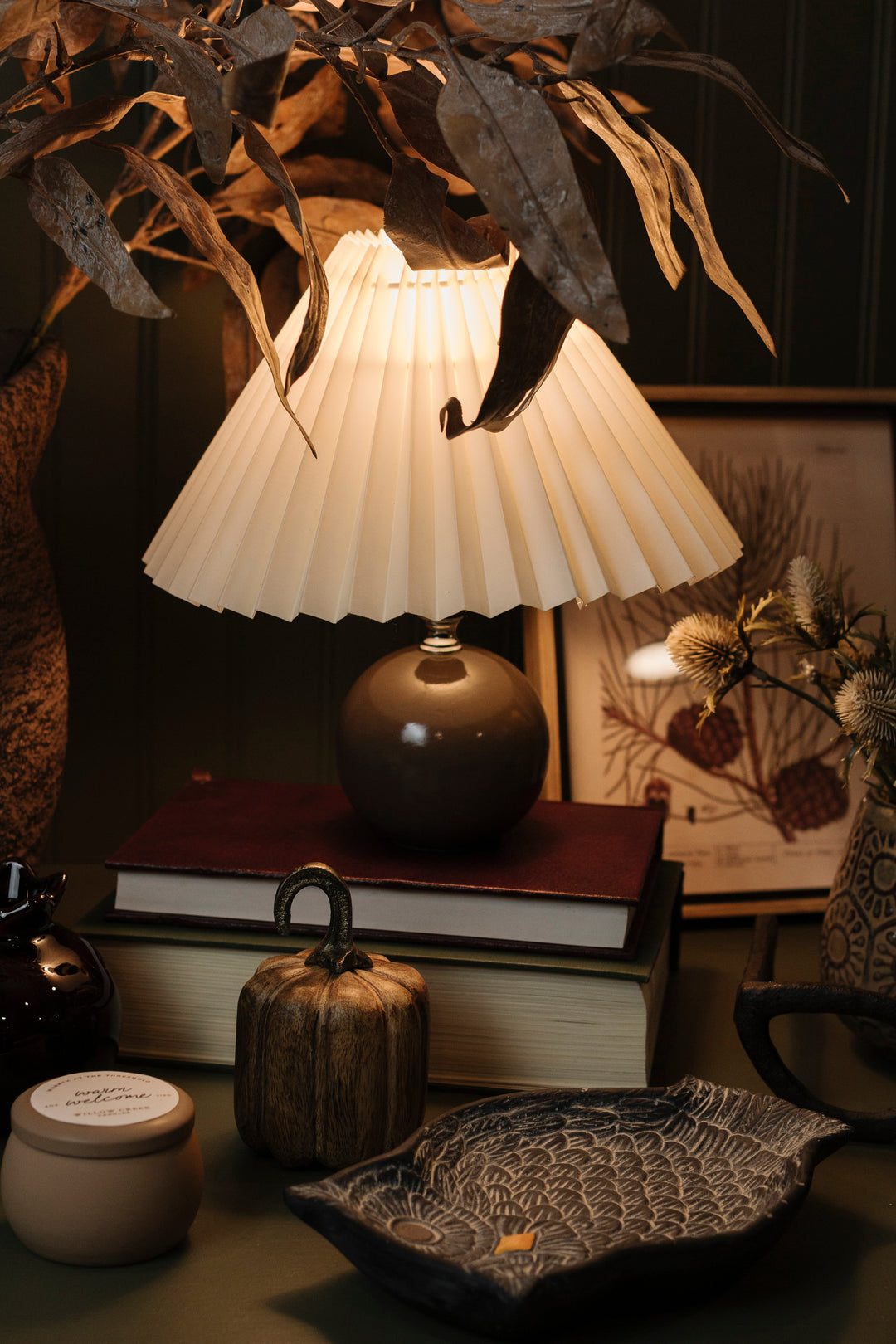Oakmere Pleated Table Lamp
