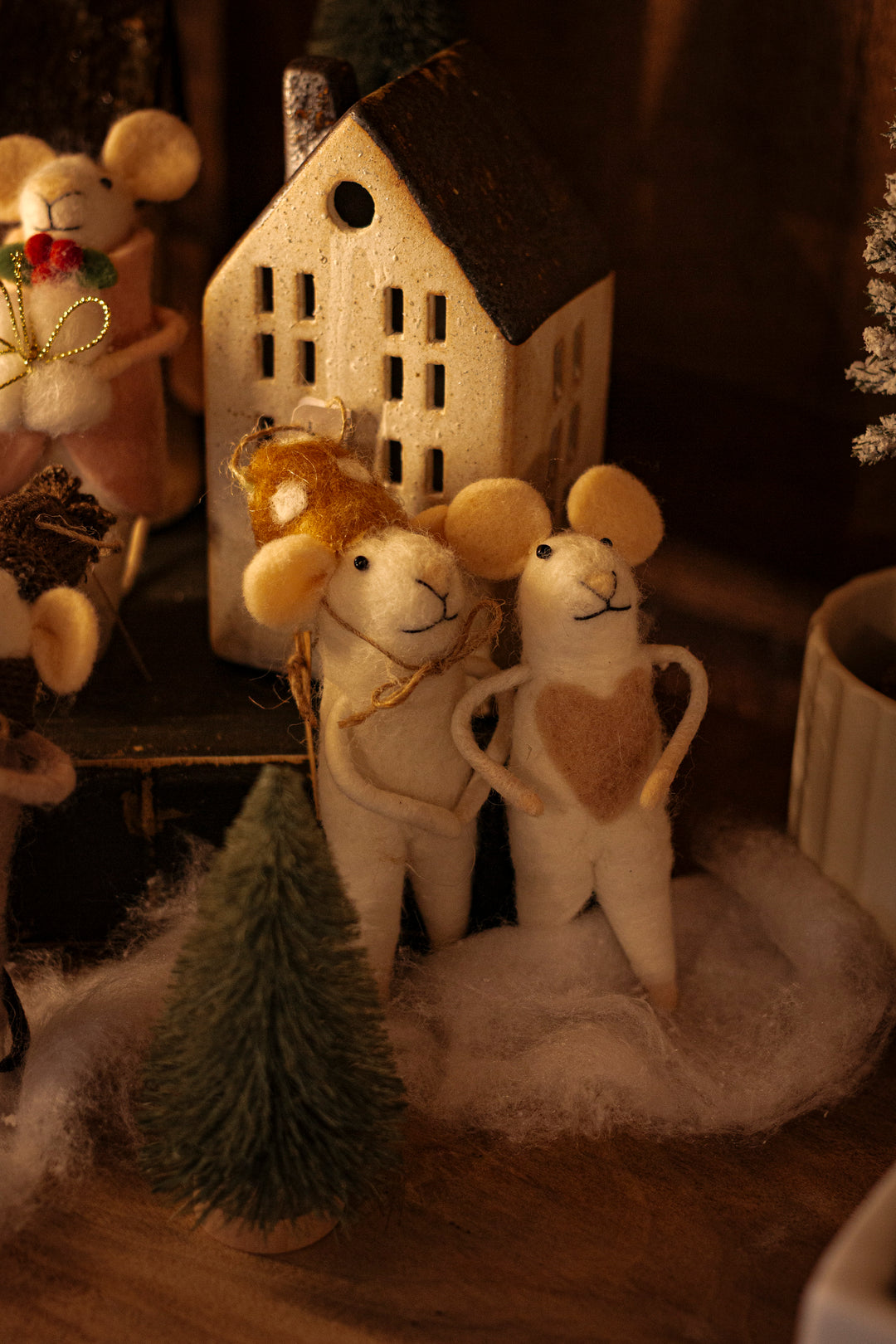 Heartful Mouse Ornament