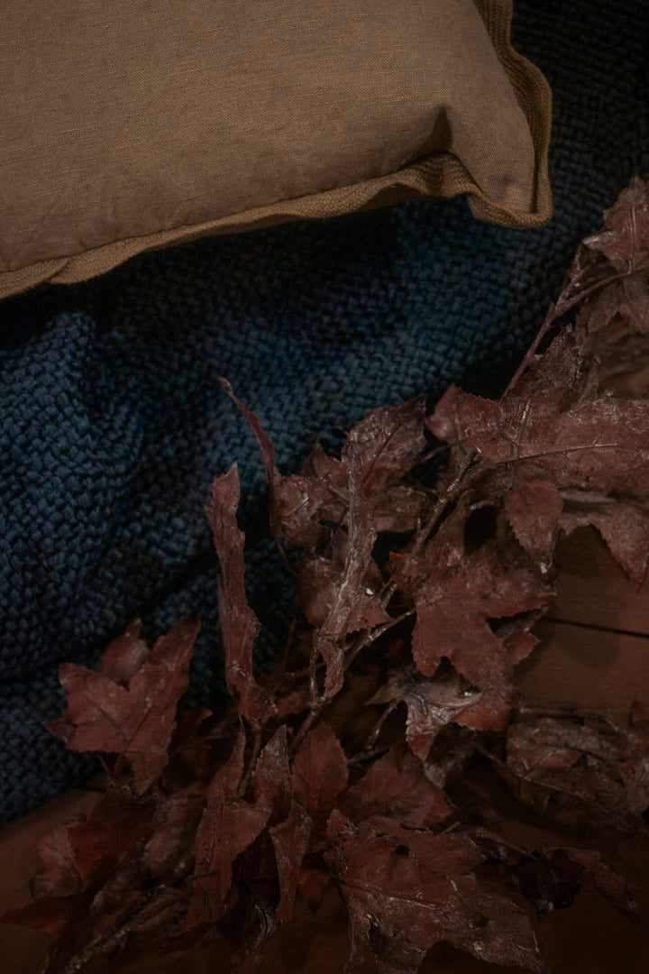 The Shale Throw Blanket in Deep Navy